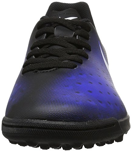 Nike Unisex-Kinder Magista X Ola II TF Fußballschuhe, Blau (Black/White/Paramount Blue/Hyper Orange)