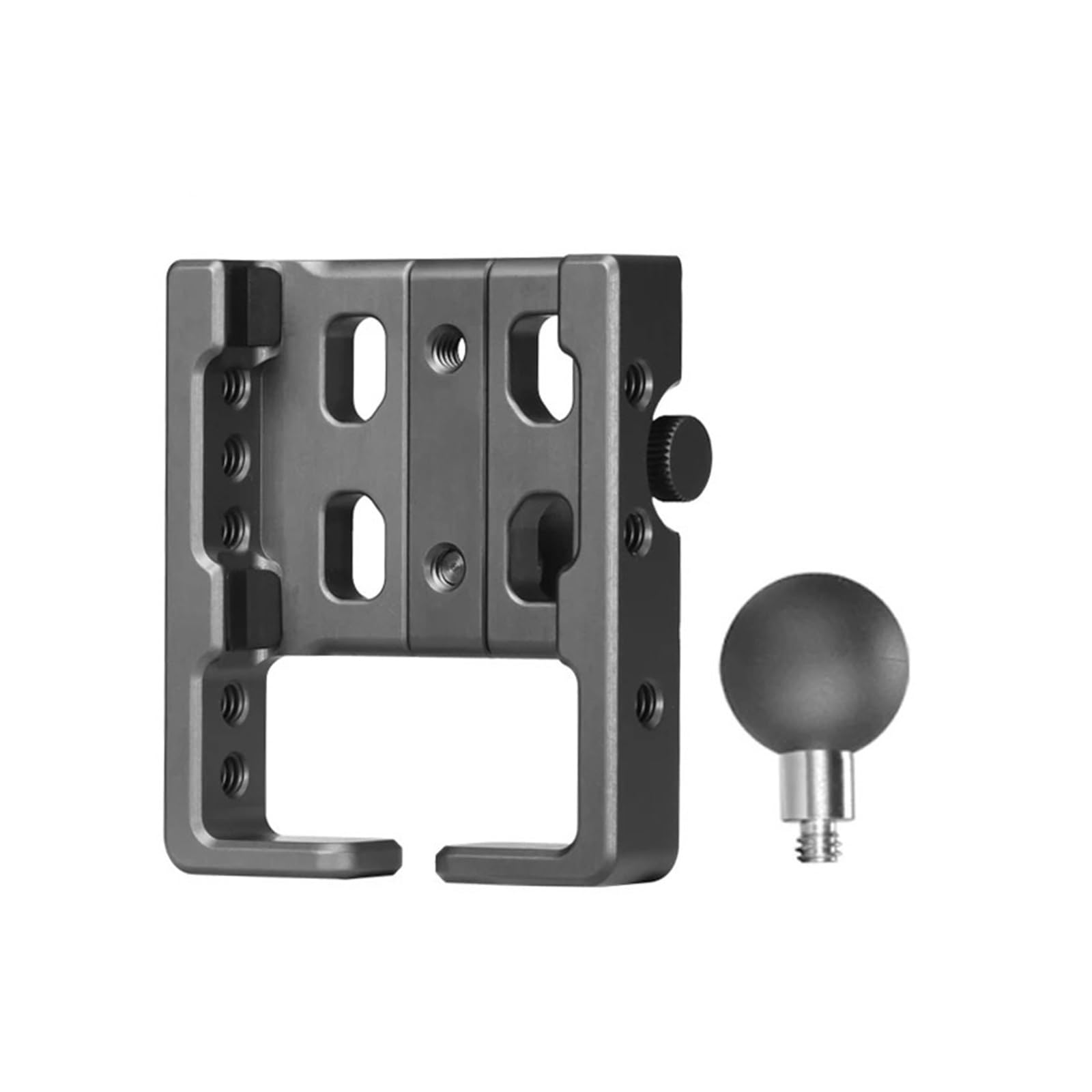 Support Telephone Velo Moto Support De Smartphone Casque Téléphone Portable pour Voiture Moto 1 Pouce Universel Détecteur Poissons À Boule(CPC-07)
