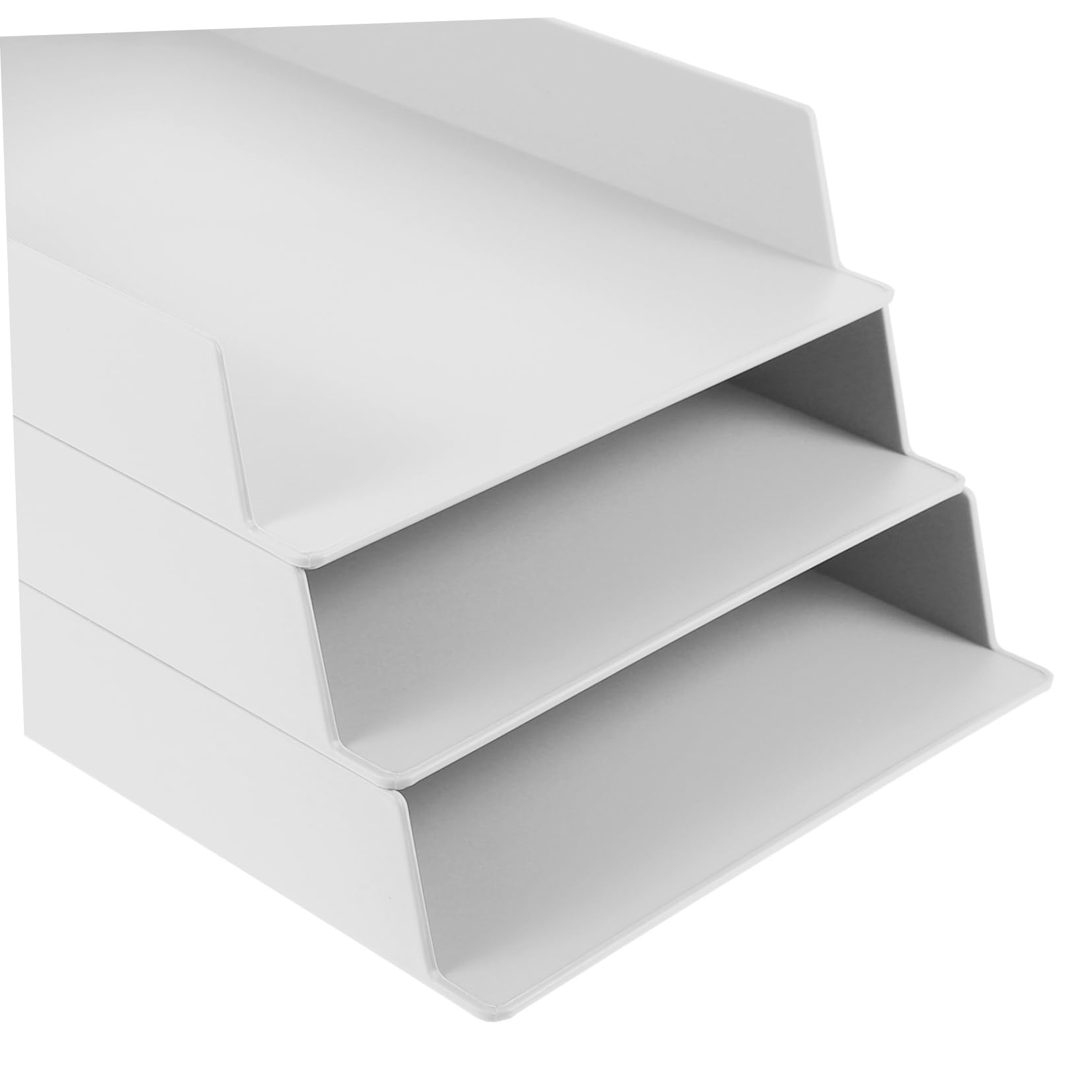 3piezas Estante para Archivador De Abs Estantería De Escritorio Organizador De Oficina Contenedor De Papelería para y Oficina