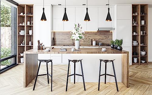 Pendant Lights. Modern Black And Gold Light Fixtures: Ceiling Pendant Light For Kitchen Island - Farmhouse-Inspired Design #TOP3