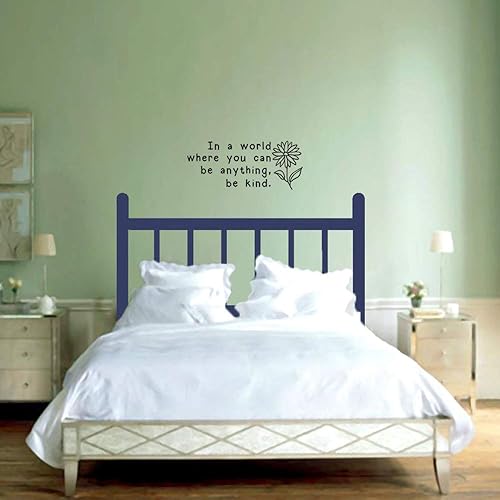 Miniatura 5 de In a World Where You Can Be Anything Be Kind, citas inspiradoras, calcomanías de vinilo para pared, frase motivacional, decoración de habitación,