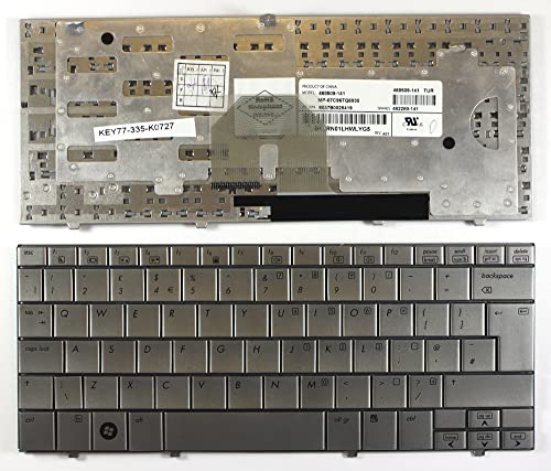 Clavier pour ordinateur portable HP Mini 2133 Power4Laptops argenté UK