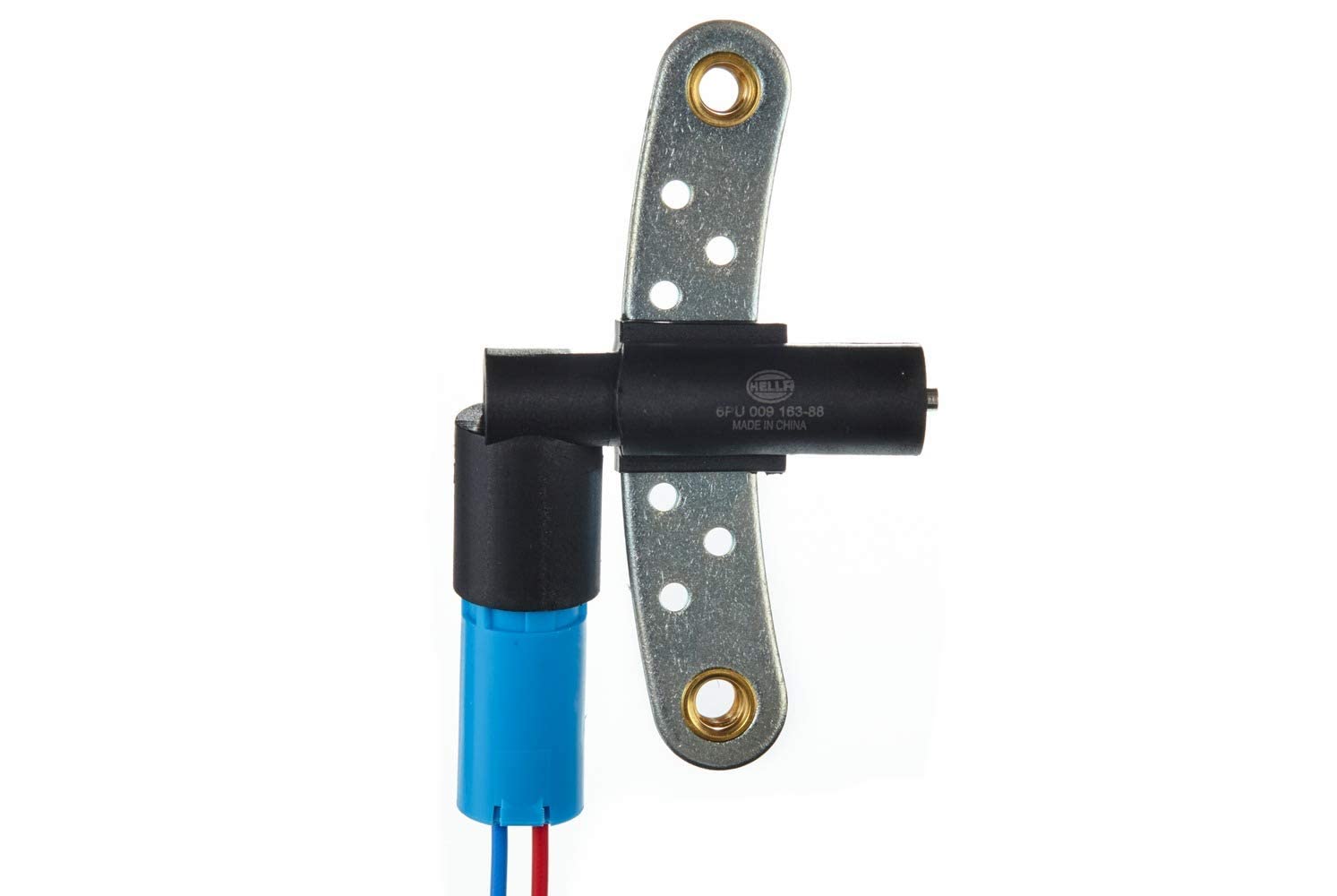 HELLA 6PU 009 163-881 Capteur d'angle, vilebrequin - 12V - 2pôle - avec adaptateur spécifique au véhicule | Compatible avec: DACIA LOGAN, LOGAN MCV, RENAULT CLIO II, ESPACE III, FLUENCE, GRAND SCÉNIC II, KANGOO