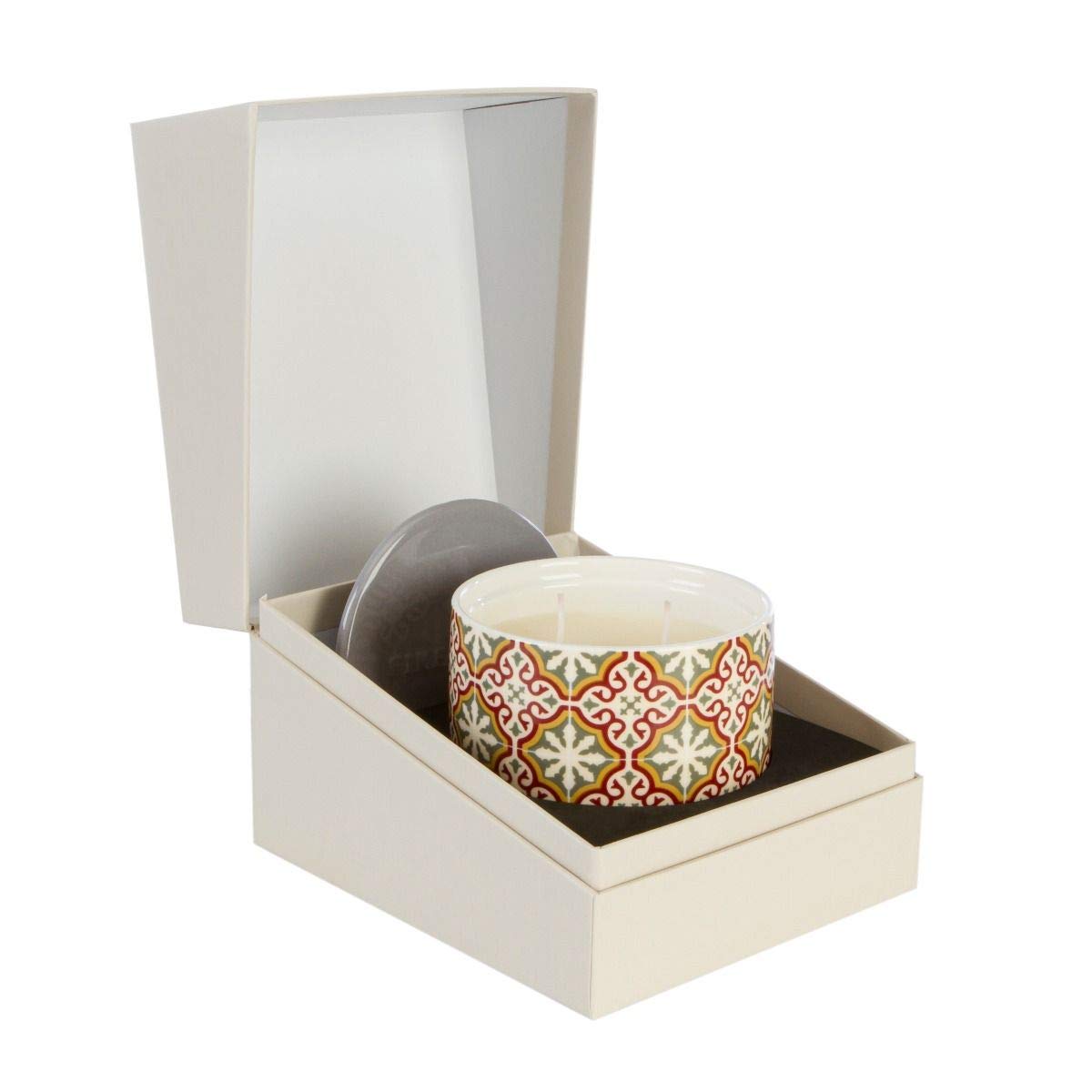 Wax Lyrical Emperor's Red Tea Scented Ceramic Twin Wick Candle - Fired Earth Collection - Made In England