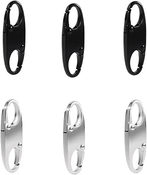 6PCS Anti Theft Zipper Clips, Zipper Locks for Backpacks