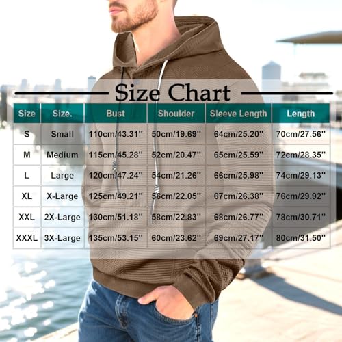 Mens Button up Hoodies Pullover Long Sleeve Solid Textured Hooded Sweatshirt Loose Vintage Casual Fall Fashion Hoodie3
