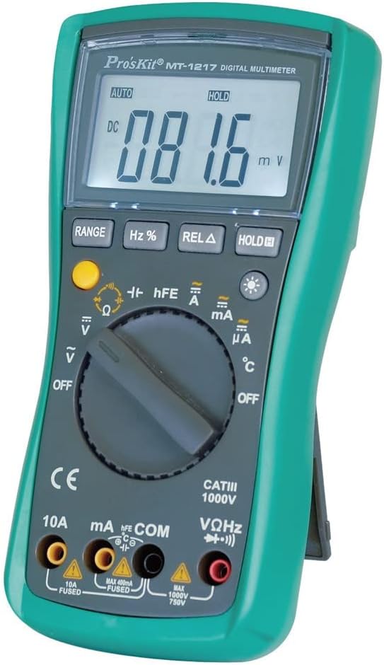 Pro 'skit MT-1217 estándar de seguridad profesional ohmios medidor de prueba DC voltaje CA resistencia corriente multímetro analógico MT-1217-C