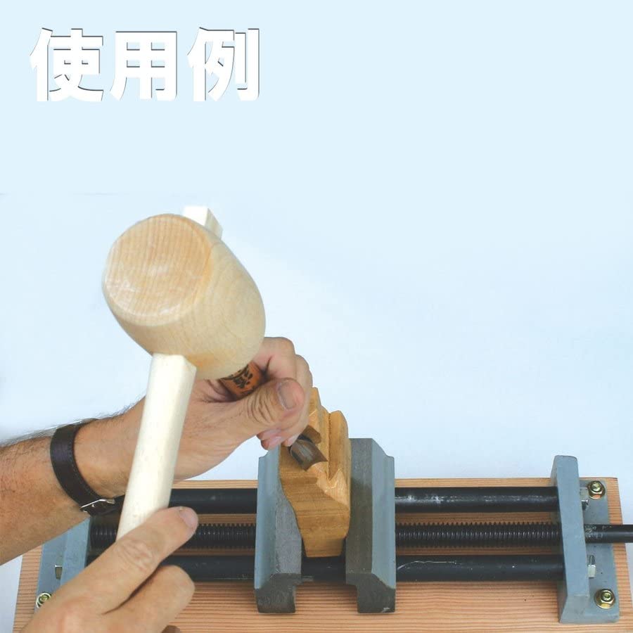 Amazon.co.jp: 道刃物工業 両締めバイス 万力 開き幅最大300mm 木台付 