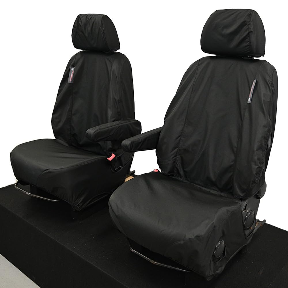 Compatible Seat Covers For Mercedes Sprinter Gen 2 (2006–2018) Front Pair (Black)