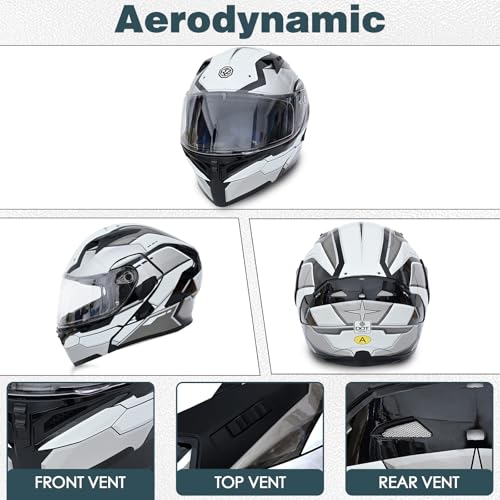 Uwilsee Motorcycle Bluetooth Modular Helmet thumb #4