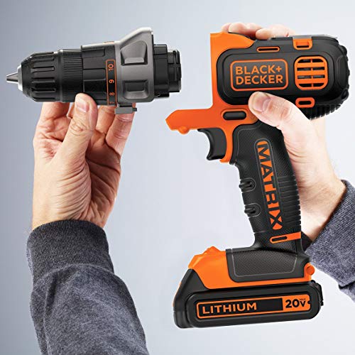 BLACK+DECKER 20V MAX Matrix Cordless Drill/Driver (BDCDMT120C)