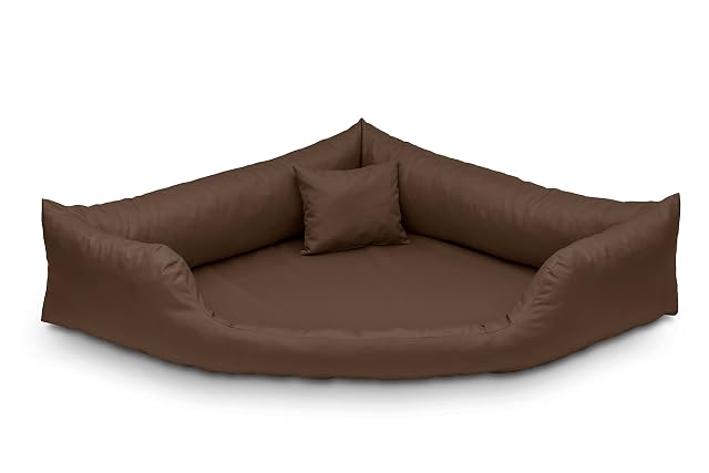Juelle Cama Ortopédica para Perros, Cama Esquinera para Perros con Colchón Ortopédico para Perros Grandes