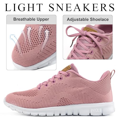 Image of Alicegana Sneakers for Women Walking Shoes: Lightweight Non Slip Comfortable Womens Shoes Footwear for Tennis Casual Work Travel