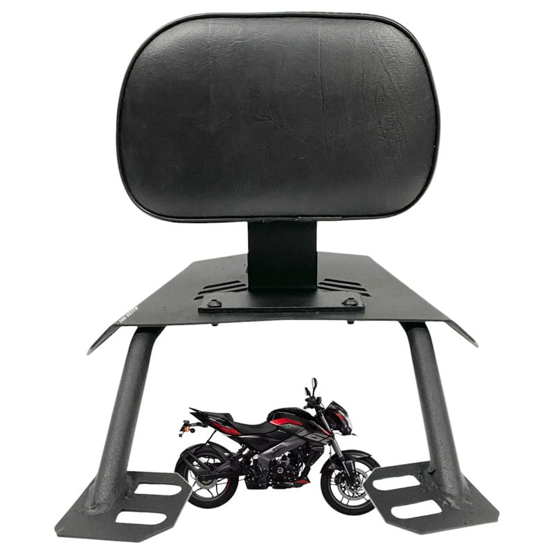 Dhe Best Bike Backrest/Back Rest Cushion Accessories Top Rack Carrier/Luggage Carrier Rack Base Plate Black Suitable for Bajaj Pulsur NS 160-image-32