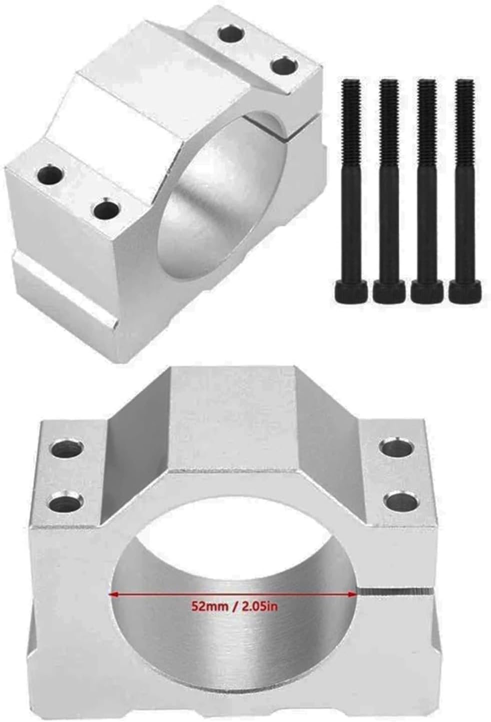 Spindle Motor, DC 500W Air Cooled Spindle Motor ER11 Chuck 0.5KW Spindle Motor + 52mm Vlamps + Power Supply Speed Governor For CNC Spindle for CNC Machine(Spindle)