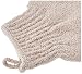 QVS - Guantes exfoliantes para baño, color marrón