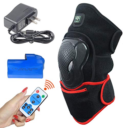 CREATRILL Heated Knee Brace Wrap Support with Remote Control w/Rechargeable 7.4V 2600mah Battery