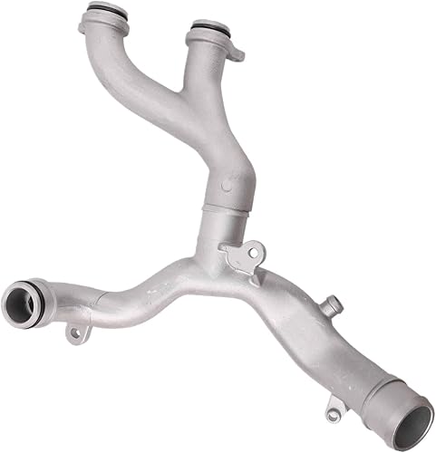 Miniatura 7 de Tubo cruzado de refrigerante de motor de aluminio para Land Rover LR4 2014-2016 y Jaguar XJ 2010-2019 Termostato Top Crossover Colector, números de