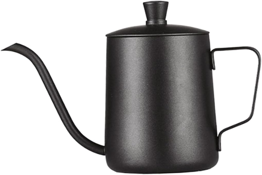 Stainless Steel Coffee Kettle Home Coffee Pot with Long Narrow Spout Heat-resistant Handle Anti-scalding Scratch-resistant Rustproof for Manual Brewing