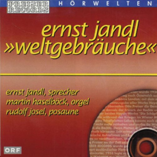 Ernst Jandl My Own Song Play Weltgebräuche by Ernst Jandl on Amazon Music