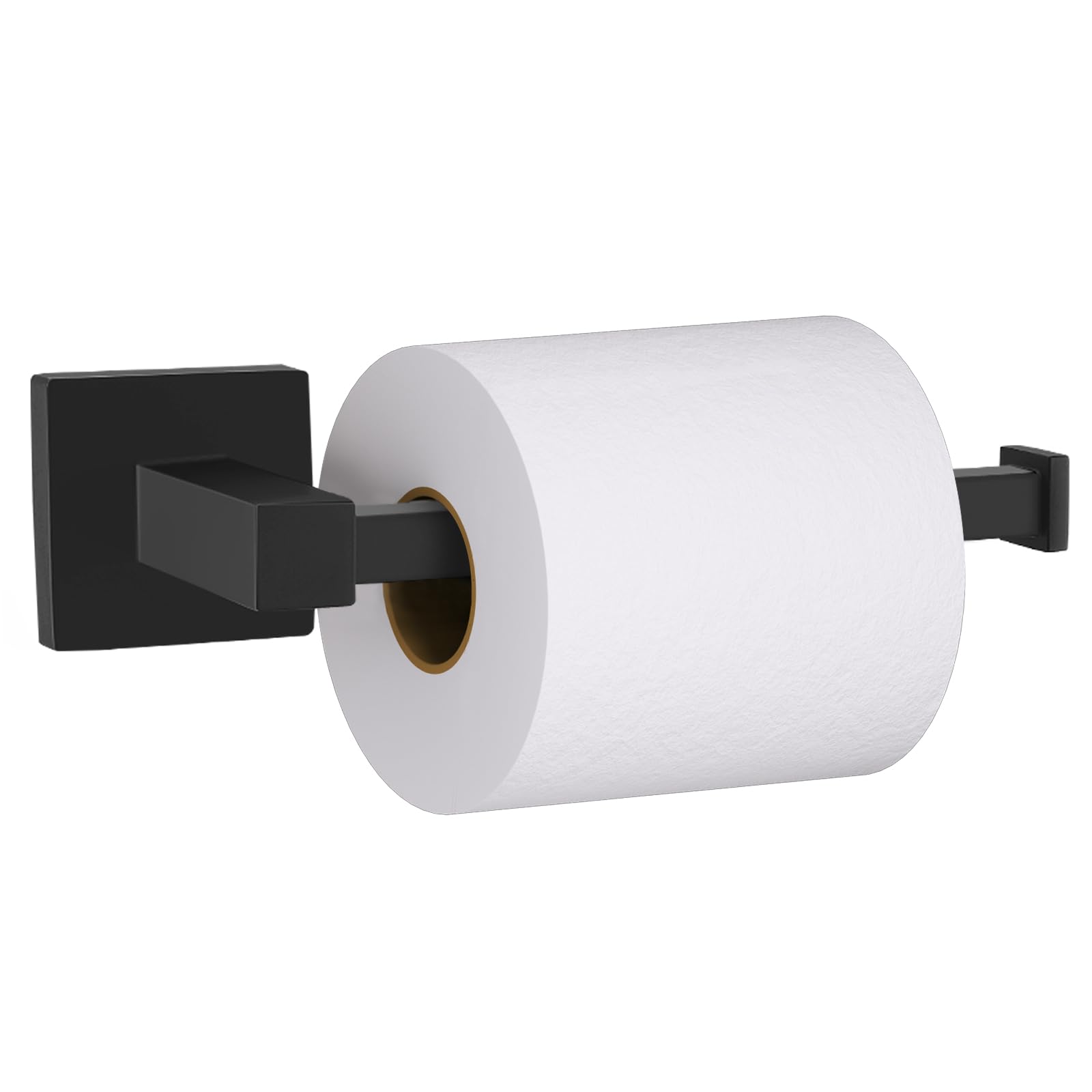 YACVCL Bathroom Toilet Roll Holder Wall Mounted Matte Black