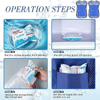 Mepase Ice Vest Cooling Vest for Men Women Teens with Ice Packs