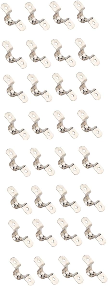 Vaguelly 66pcs Stainless Steel Rigid -tube Hose Clamp for Applications Heavy Duty Two Strap for Secure Pipeline Fixation