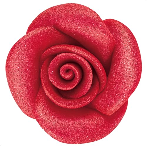 Günthart Marzipan-Rosen Elegance am Stiel Höhe ca. 420 mm, 20er Pack (20 x 30 g)