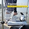 AQUOS Haswing CaymanB Electric Bow Mount 12V Saltwater & Freshwater Trolling Motor - 55lbs Thrust, 48in Shaft, with Wireless Remote