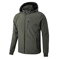 TONY BACKER Giacca Jacket Uomo Invernale Softshell Impermeabile Antivento con Cappuccio