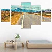 SIGNWIN 5 Panel Canvas Wall Art Modern Art Contemporary Country Dramatic Multicolor Photography Scenic for Home Decorations Ready to Hang - 60