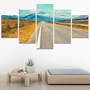 SIGNWIN 5 Panel Canvas Wall Art Modern Art...