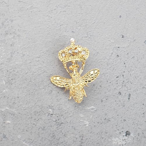 Image of Queeen Gift Bee Pin Brooch Bumble Bee Lapel Pins Badges Always Be Your Own Queeen Bee Themed Jewelry For Bee Lover Beekeeper