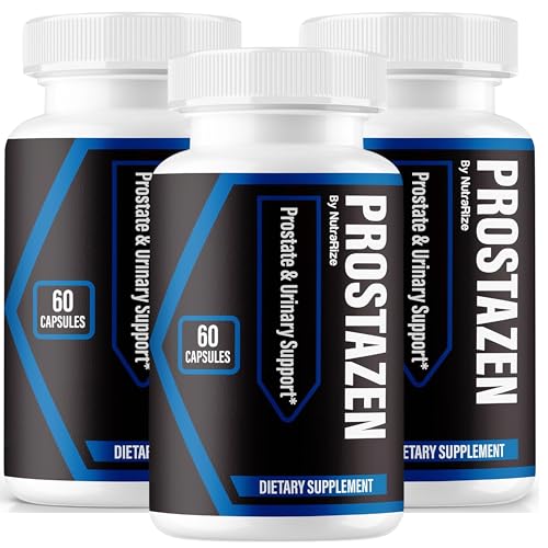 NutraRize (3 Pack) Prostazen Capsules Official Prostazen Pills to Support Prostate Health Prostazen Plus Premium Formula Prostazen for Healthy Prostate Prosta Zen Pastillas Review (180 Capsules)