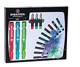 Sheaffer Viewpoint Calligraphy Maxi Kit: 3 Fountain Pens with 3 Nibs, 20 Assorted Ink Cartridges, In