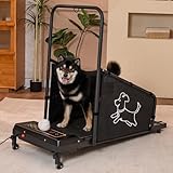 Anwick Dog Treadmill for Small and Medium Dogs, Pet Running Machine, Dog Indoor Pacer Treadmill with Remote Control, Dog Pacer Training Pad with LCD Display Screen and Remote (Black)
