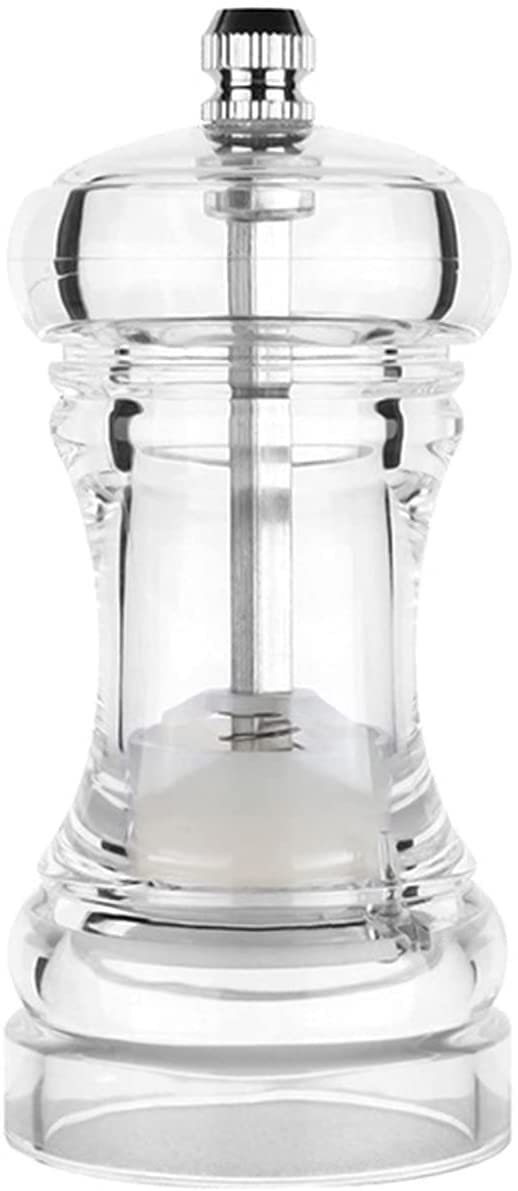 Meuleuse de sel et de poivre transparente pour vos soirées barbecue et repas en terrasse