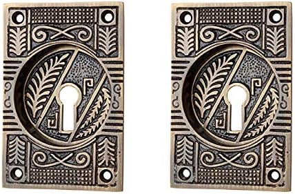 Adonai Hardware Mahavites Decorative Flush Pull (Supplied as 2 Pieces per Pack) (Antique Brass)