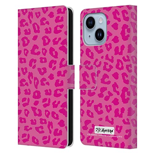 Étui portefeuille léopard rose iPhone 14 Plus pour triompher au quotidien
