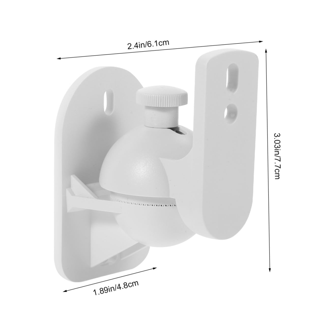 Support Mural pour Enceintes Surround en Lot de 4, Bras Long Suspendre Murale, Adapté aux Systèmes Audio Home Cinéma