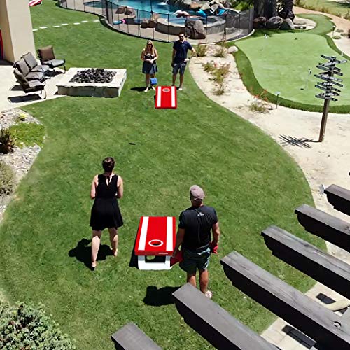 GoSports 4 ft x 2 ft All Weather Outdoor Cornhole Game Set - Heavy-Duty Plastic Weatherproof Boards Includes 8 Bean Bags & Game Rules by GoSports - Image 4