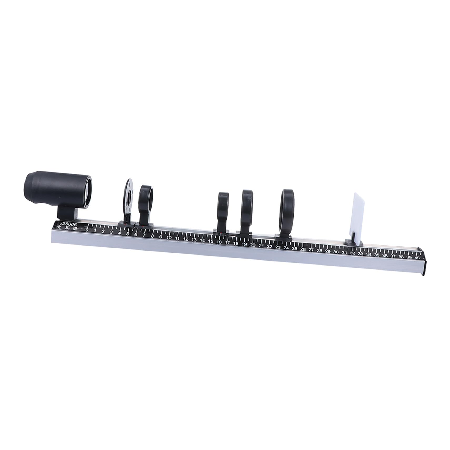 Set Strumenti Ottici per Esperimenti Fisica, 9 Pezzi, Nero