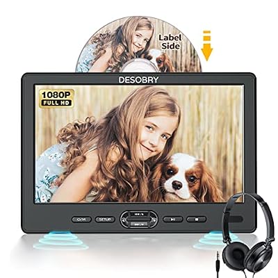 DESOBRY 10.5-Inch Car Headrest DVD Player