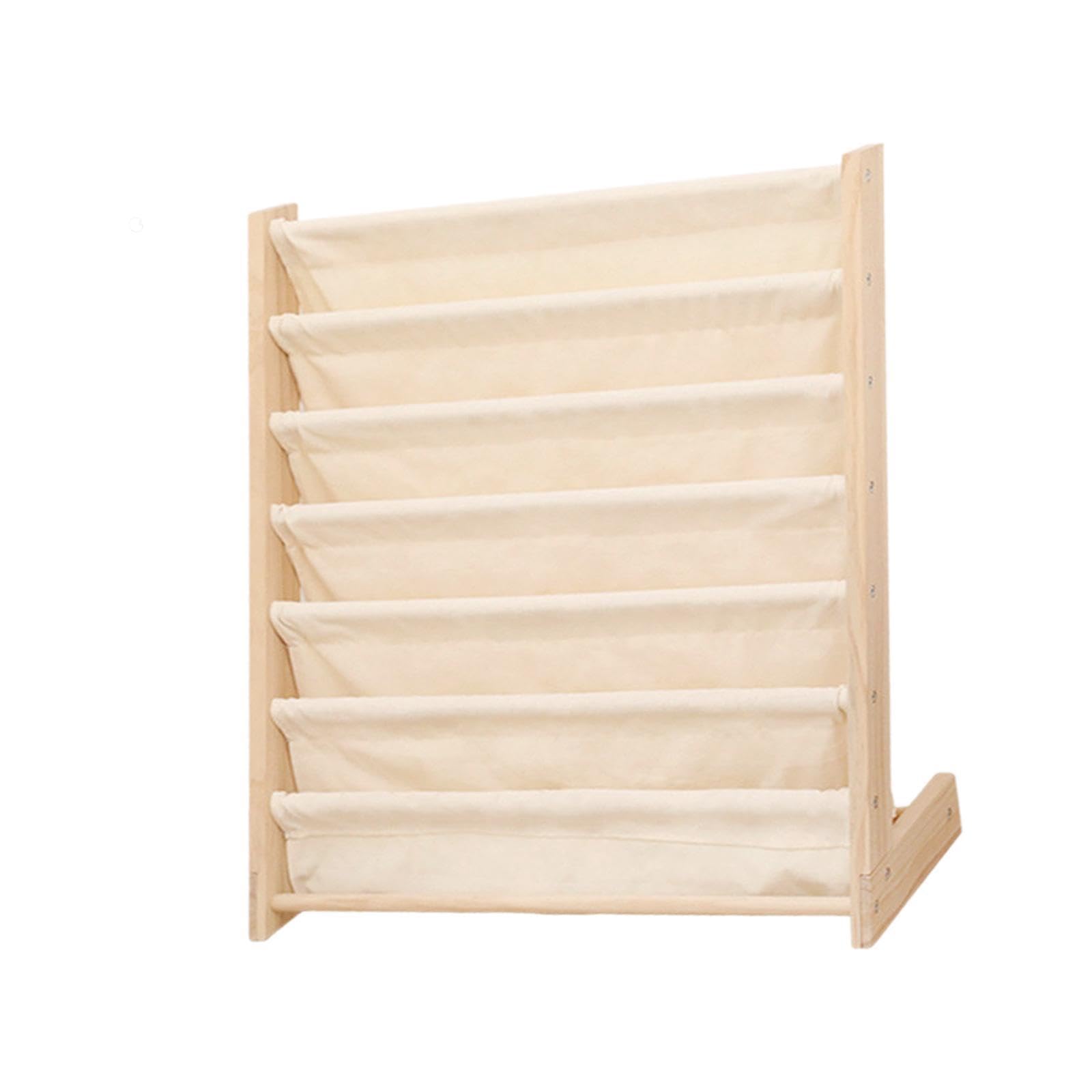 Estantería de Libros de para Madera para niños, Gran, 60x30x80CM | para fomentar la lectura temprana en la sala de juegos.