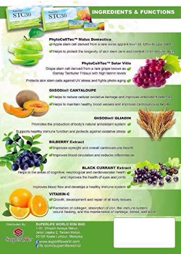 Superlife Stc 30 Total Care Supplement Stemcell Therapy Vitamins 15 Sachet Each ( 10 Pack ) #TOP6