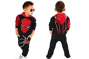 Cute Spiderman Matching Hoodie and Pants Set