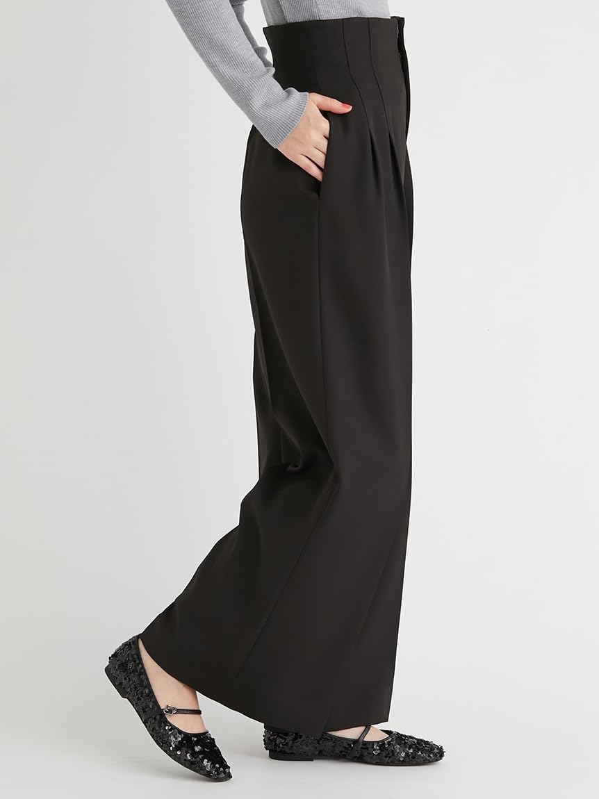 セルフォード 美品 綺麗めハイウエストワイドパンツ 夏用 涼しい