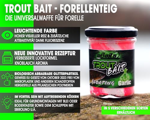 Foto von Angel-Berger Magic Baits Trout Bait Forellenteig Magic Trout Paste (Fluo White Pink, 60g)
