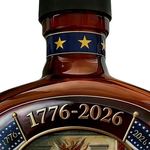Bouteille de whisky commémorative de 350ml en verre ciselé pour bar chic - 5