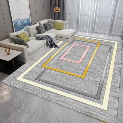 Tapis géométrique 140x200cm idéal pour coin dressing et salon - 2